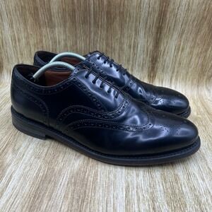 Allen Edmonds Hendrix Mens Size 12 Wingtip Oxford Dress Shoes Leather Black 5678